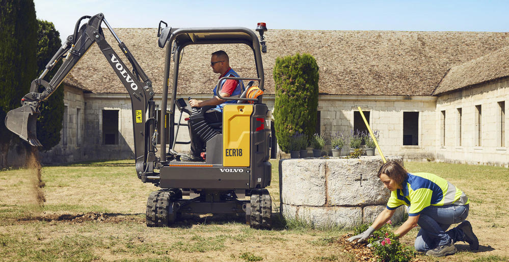 Volvo ECR18E compact excavator  